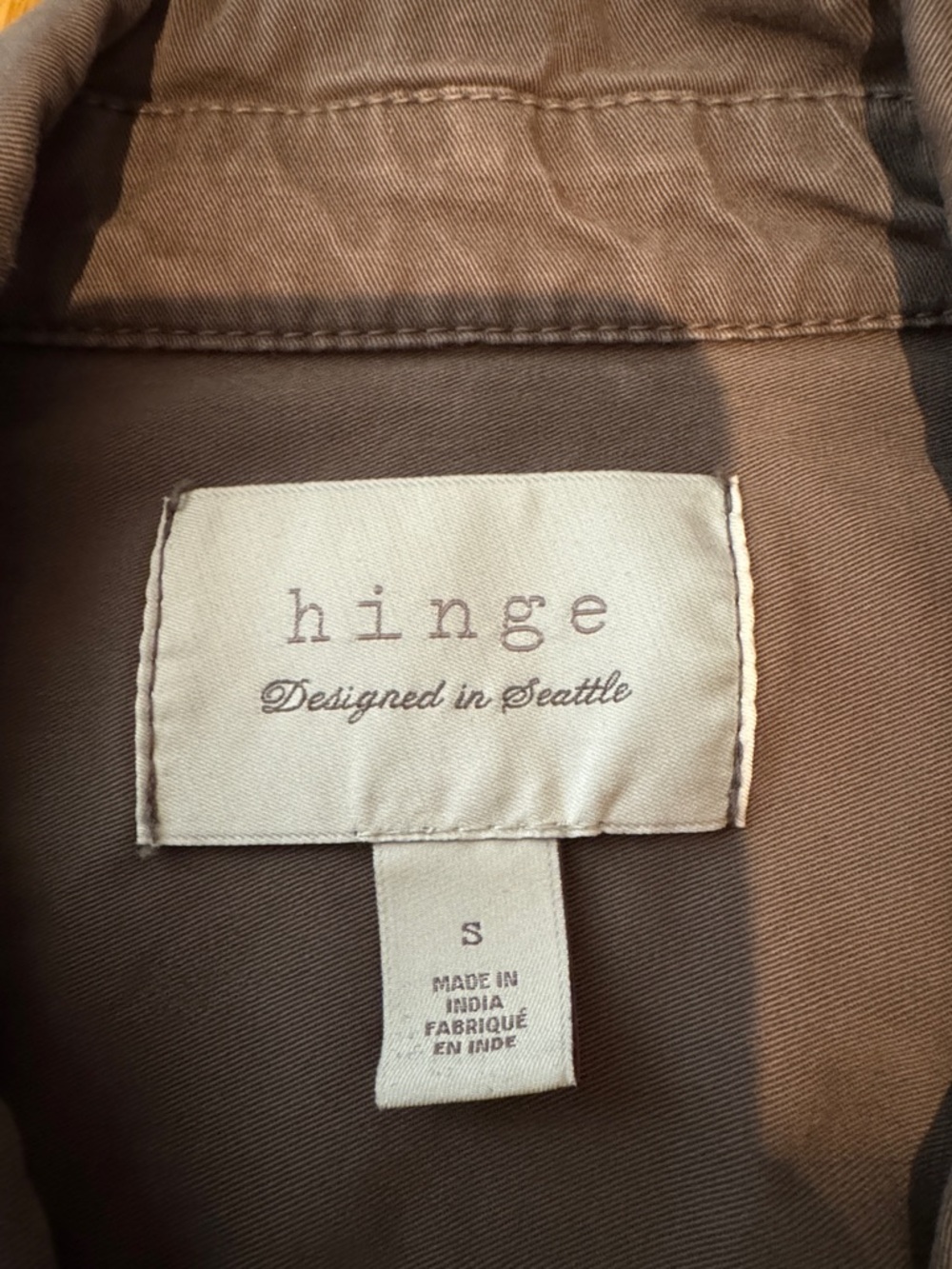 hinge Men's Military Field Jacket in Gray - Picture 2 of 2